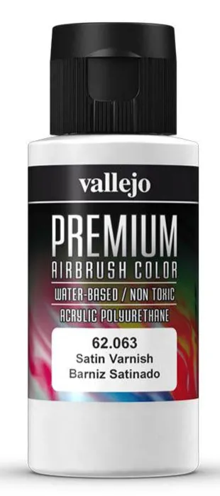 62.063 Vallejo Premium Airbrush Color Satin Varnish 60ml