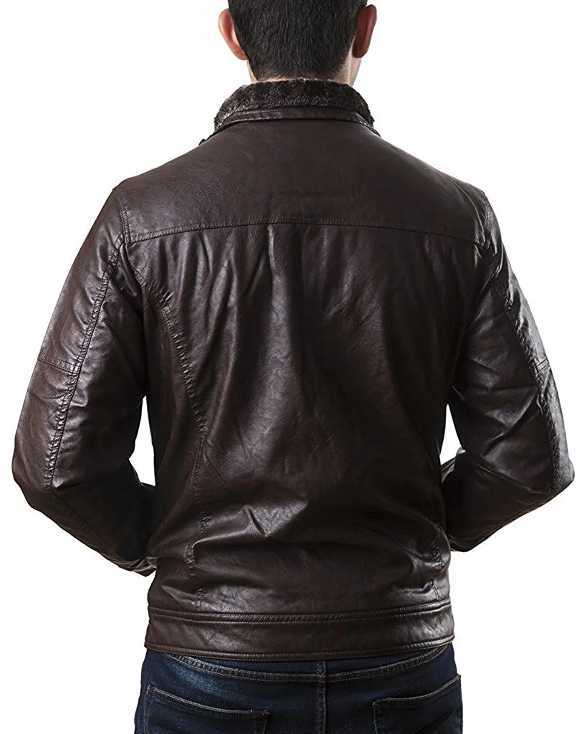 A.K. Collection Men's Faux-Leather Moto Jacket - Available in Many Styles - CLEARANCE - FINAL SALE