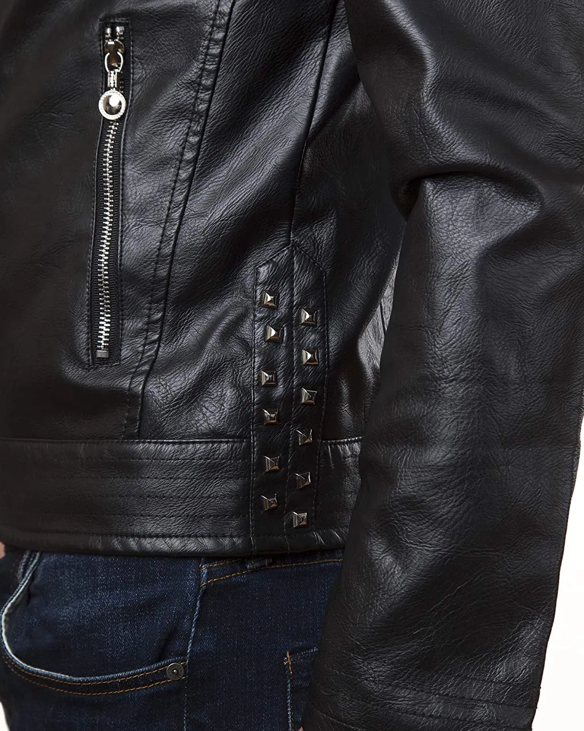 A.K. Collection Men's Faux-Leather Moto Jacket - Available in Many Styles - CLEARANCE - FINAL SALE