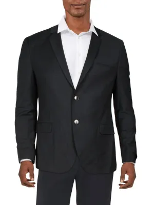 Arti214X Mens Virgin Wool Extra Slim Fit Two-Button Blazer