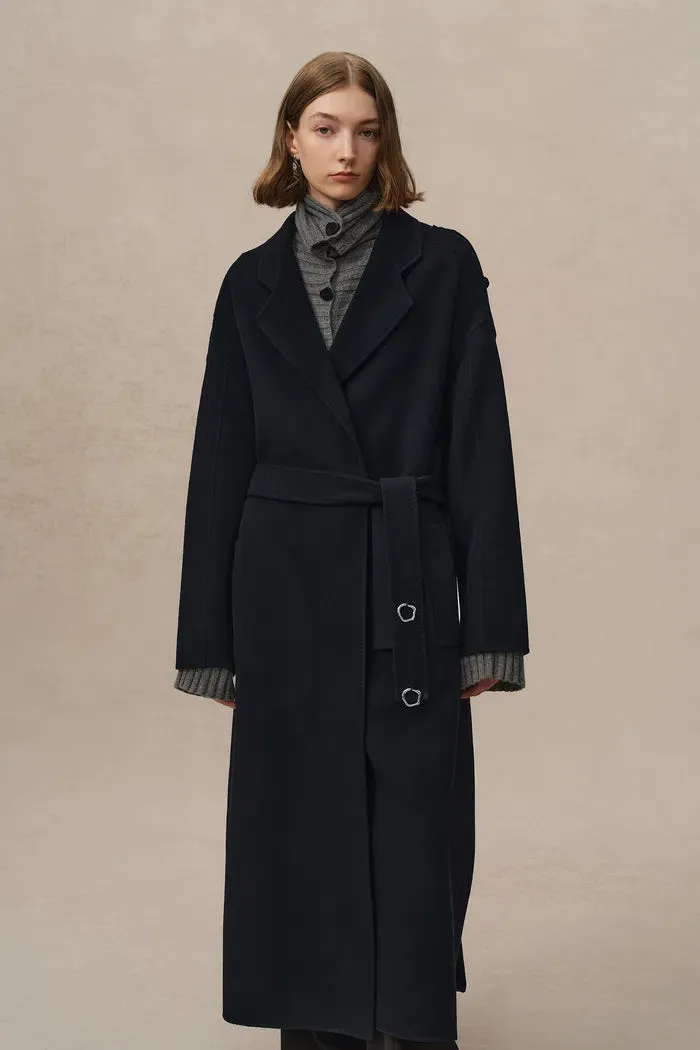 Billy Long Coat in Double Face Wool