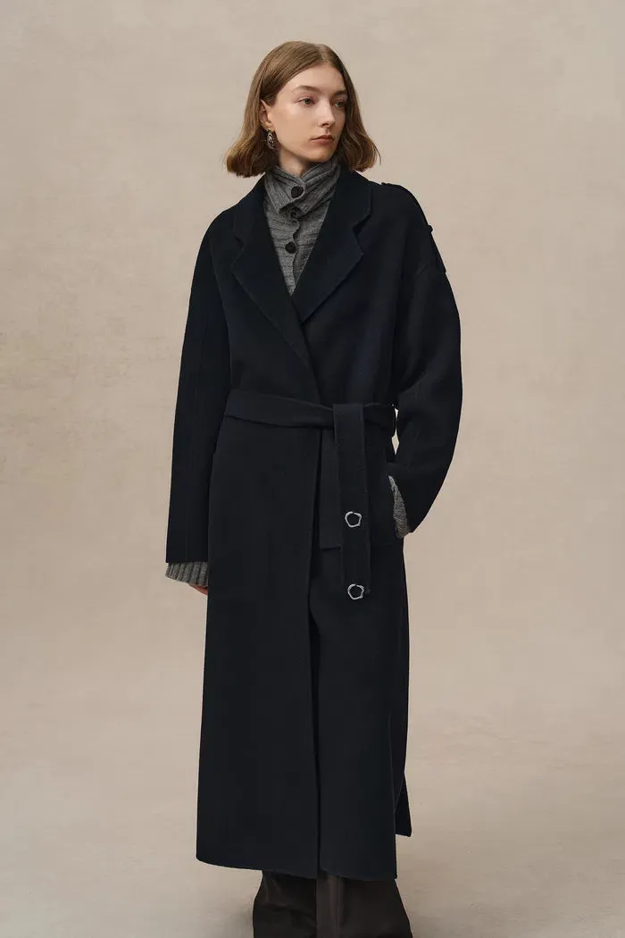 Billy Long Coat in Double Face Wool