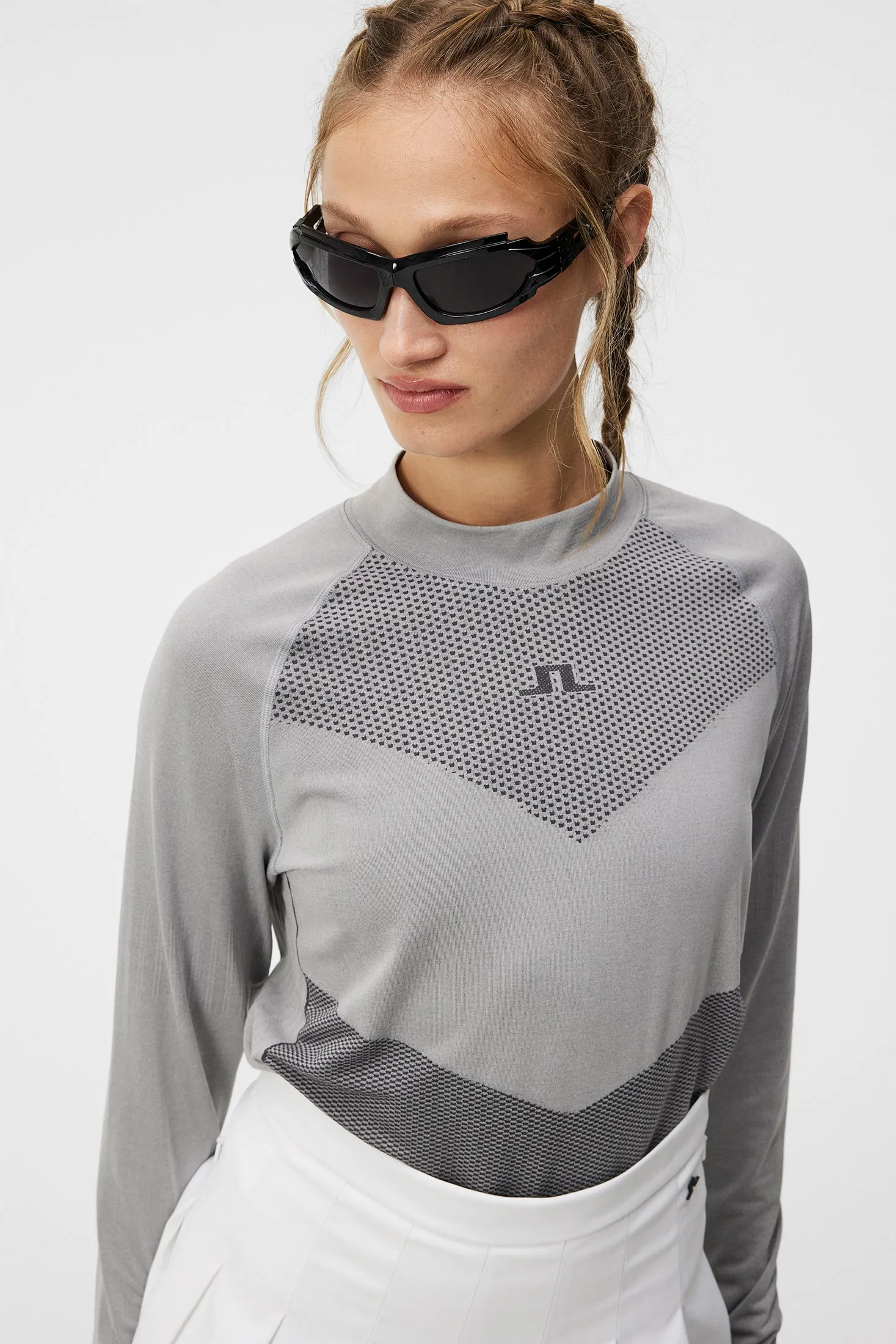 Camilla Top / Light Grey Melange