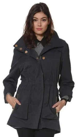 Ciao Milano Tess Water Resistant Jacket - Charcoal