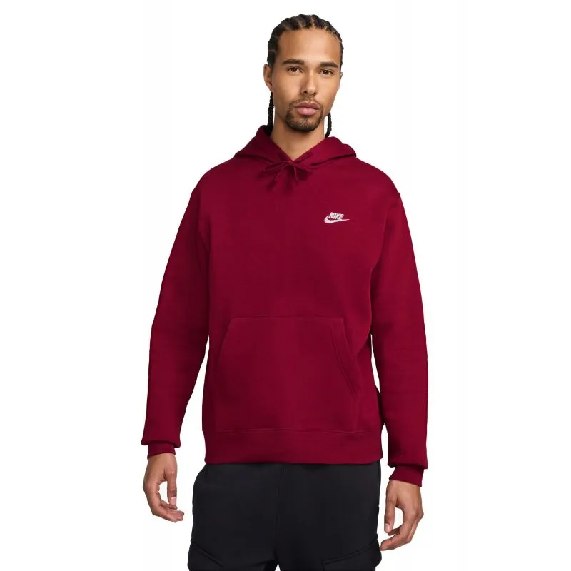 Cozy Claret Nike Club Fleece Hoodie for Ultimate Comfort