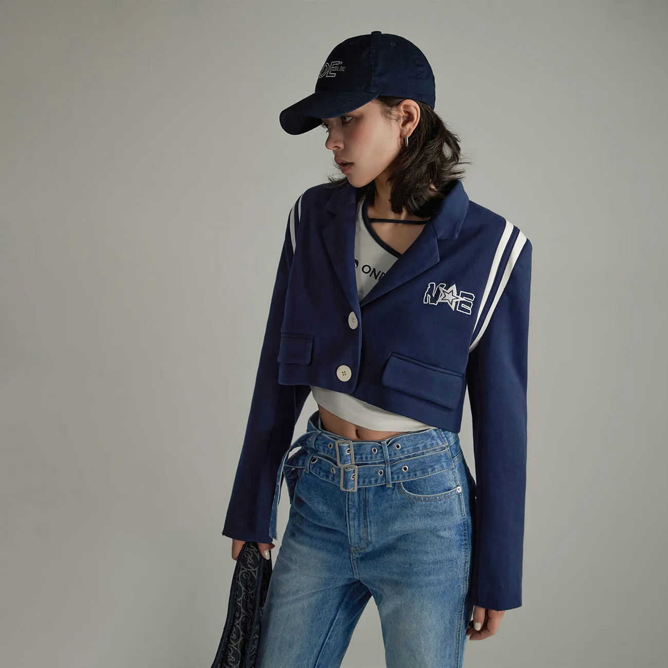 Cropped Varsity Jacket