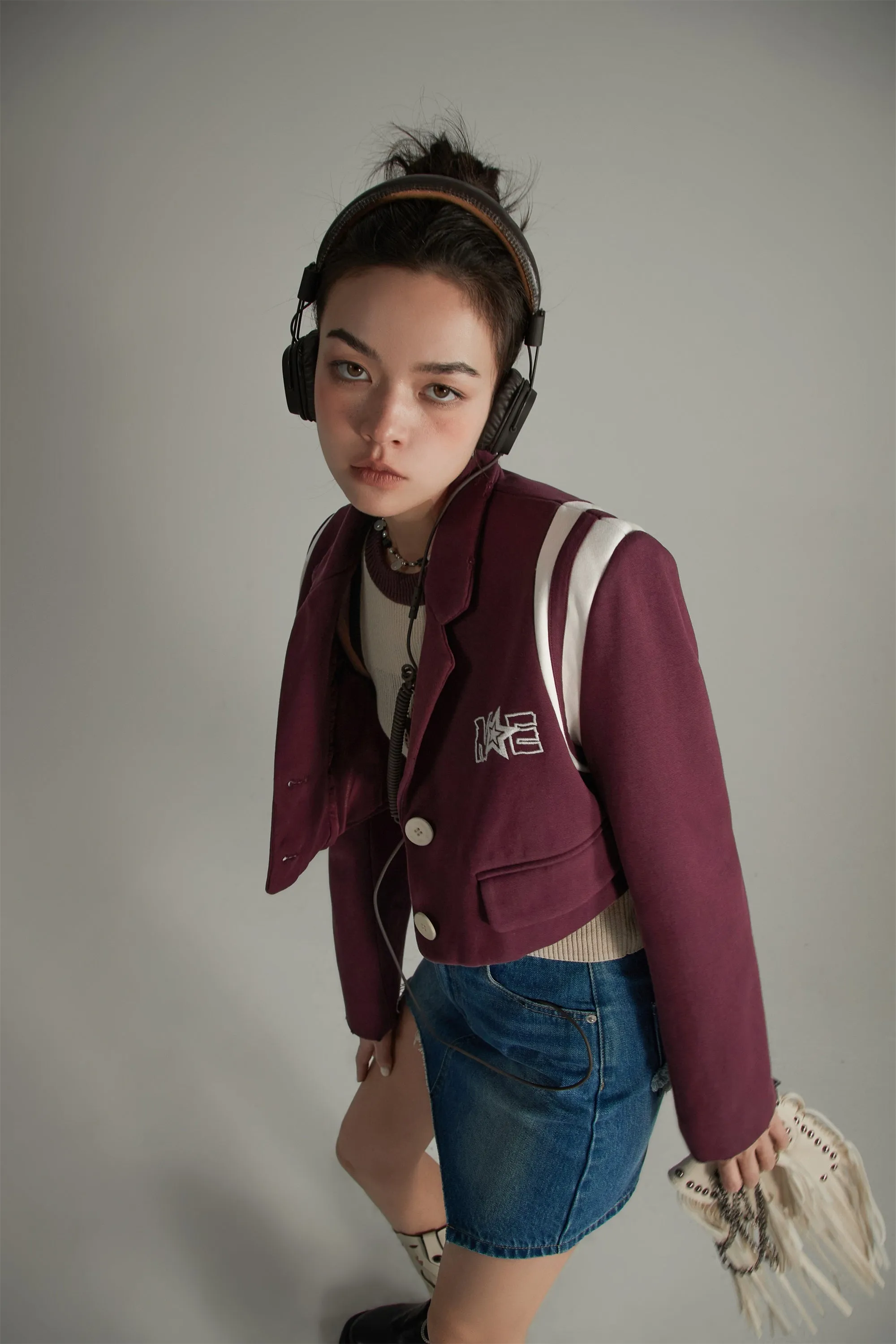 Cropped Varsity Jacket