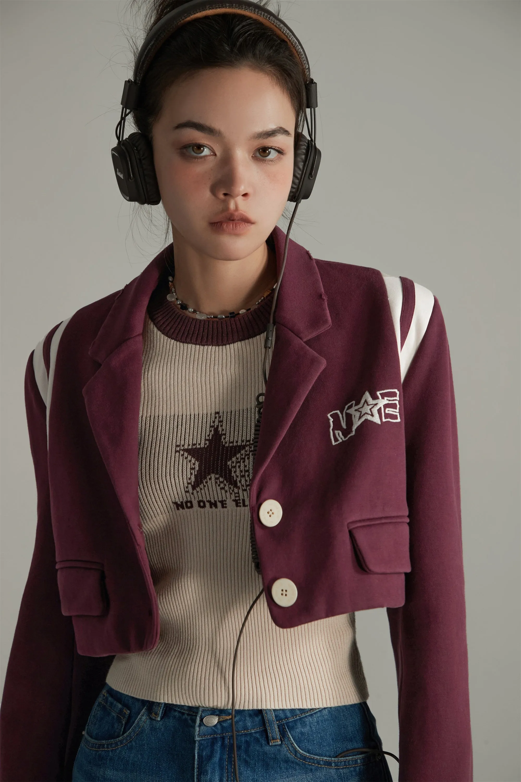 Cropped Varsity Jacket