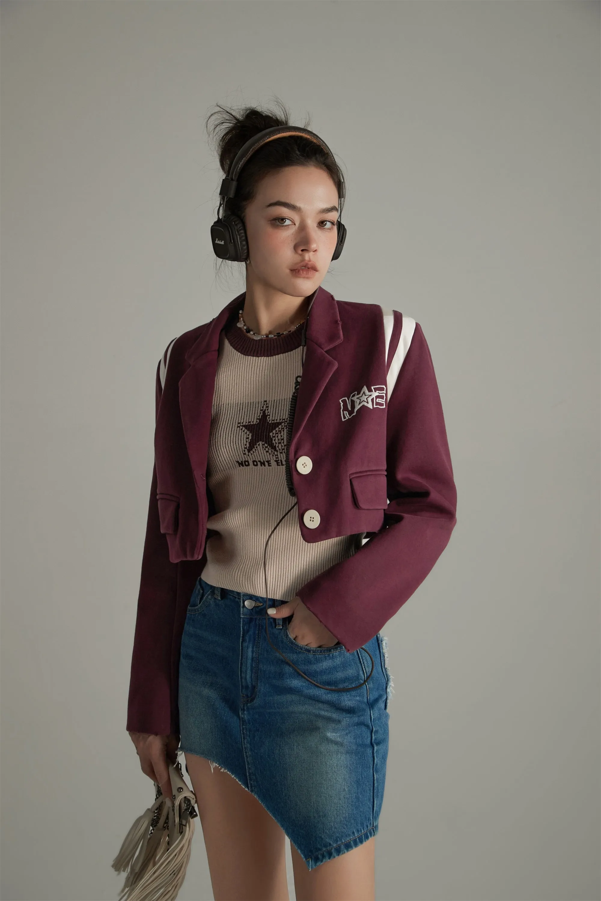 Cropped Varsity Jacket