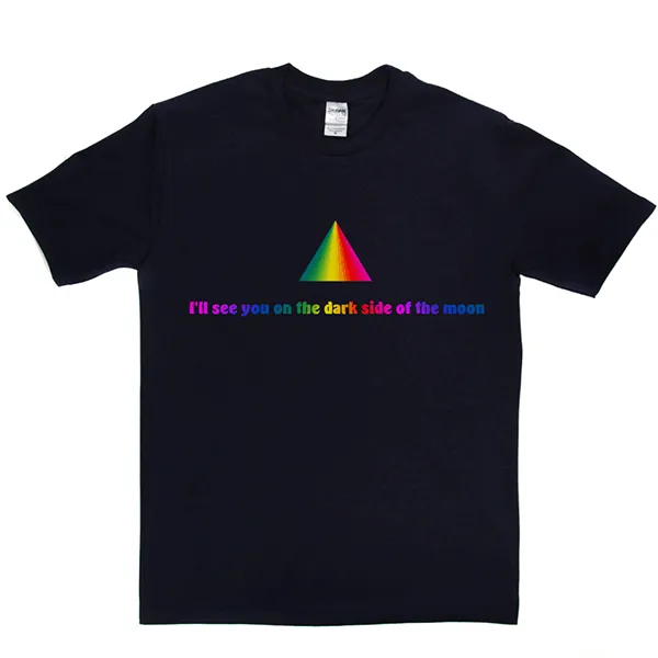 Dark Side Moon Rainbow T Shirt