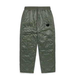 DIAGONAL RAISED FLEECE MIXED QUILTED SWEATPANTS