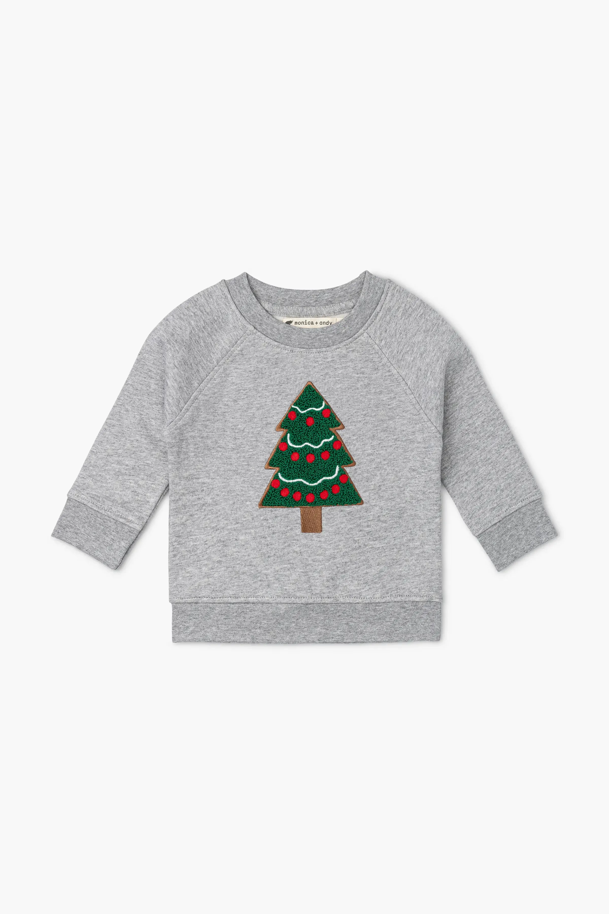 Embroidered Crewneck Sweatshirt_Bringing Home the Christmas Tree