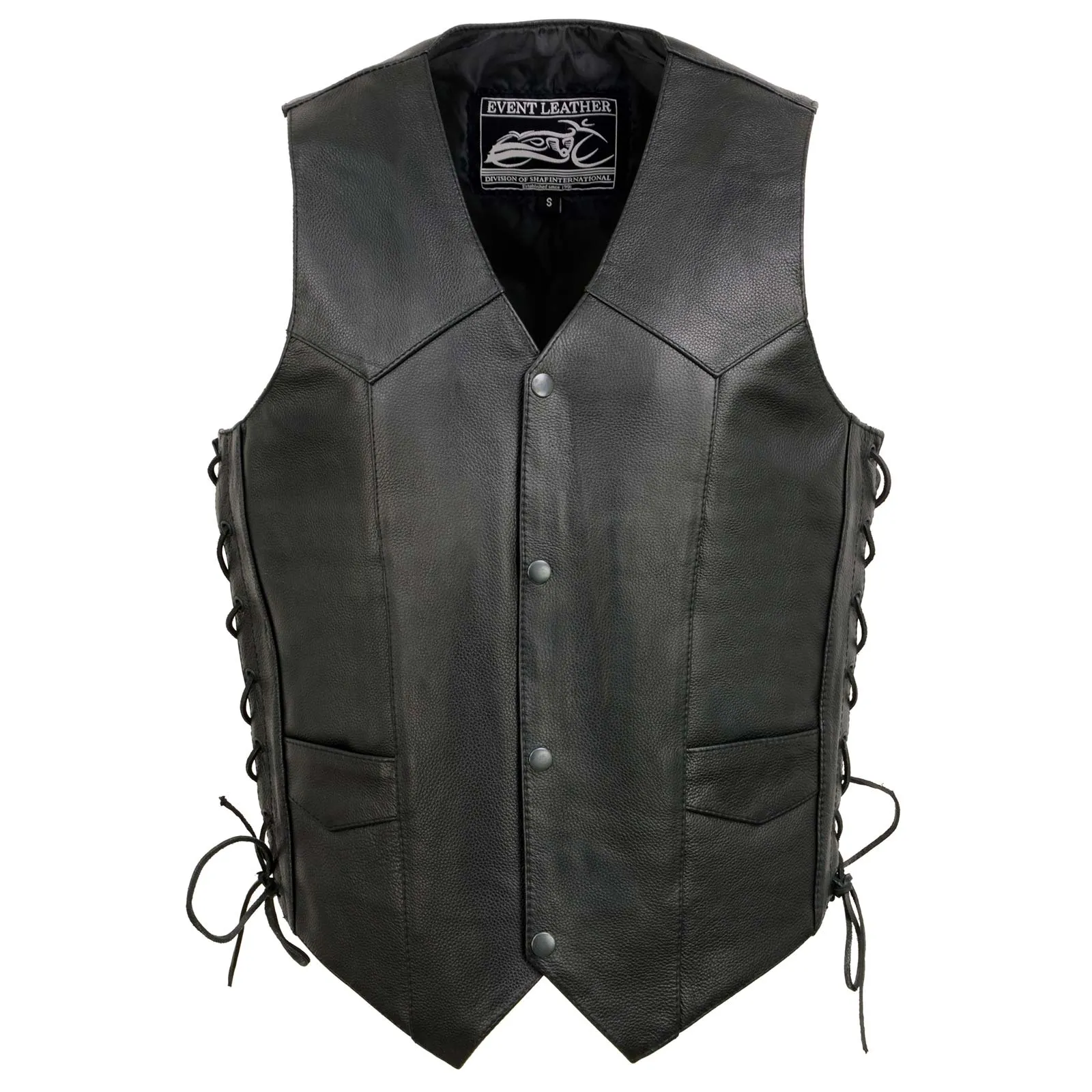 Event Leather's ELM3900 Men's 100% Genuine Motorcycle Leather Vest |