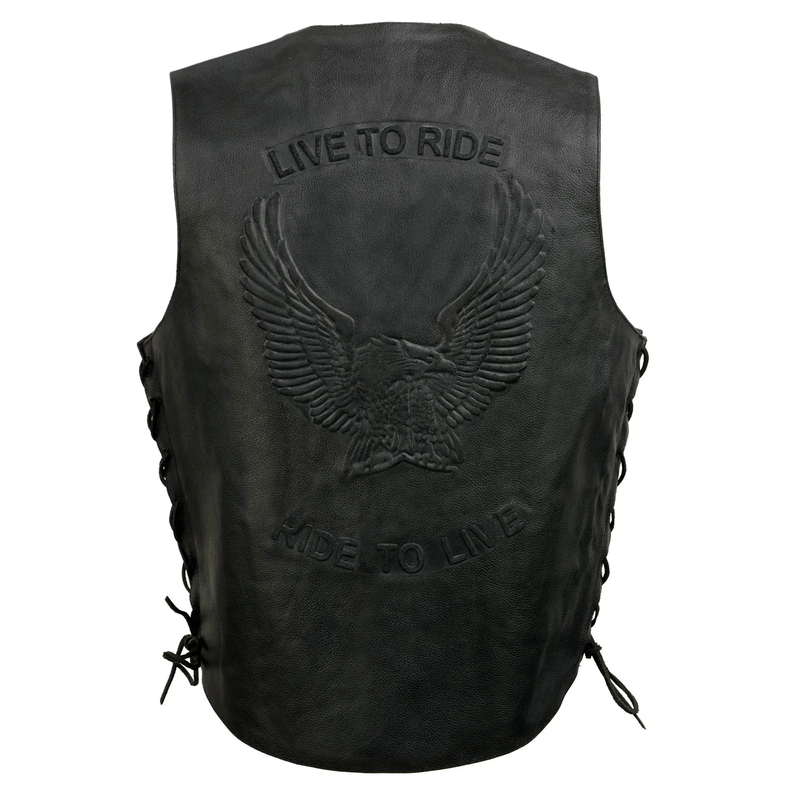 Event Leather's ELM3900 Men's 100% Genuine Motorcycle Leather Vest |