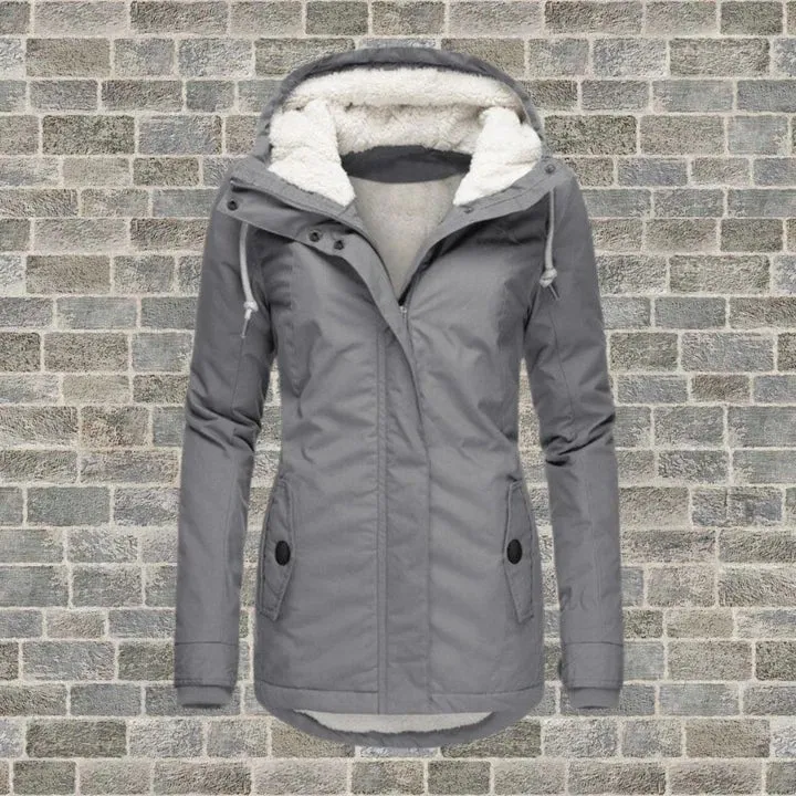 Fleece-Lined Hooded Jacket