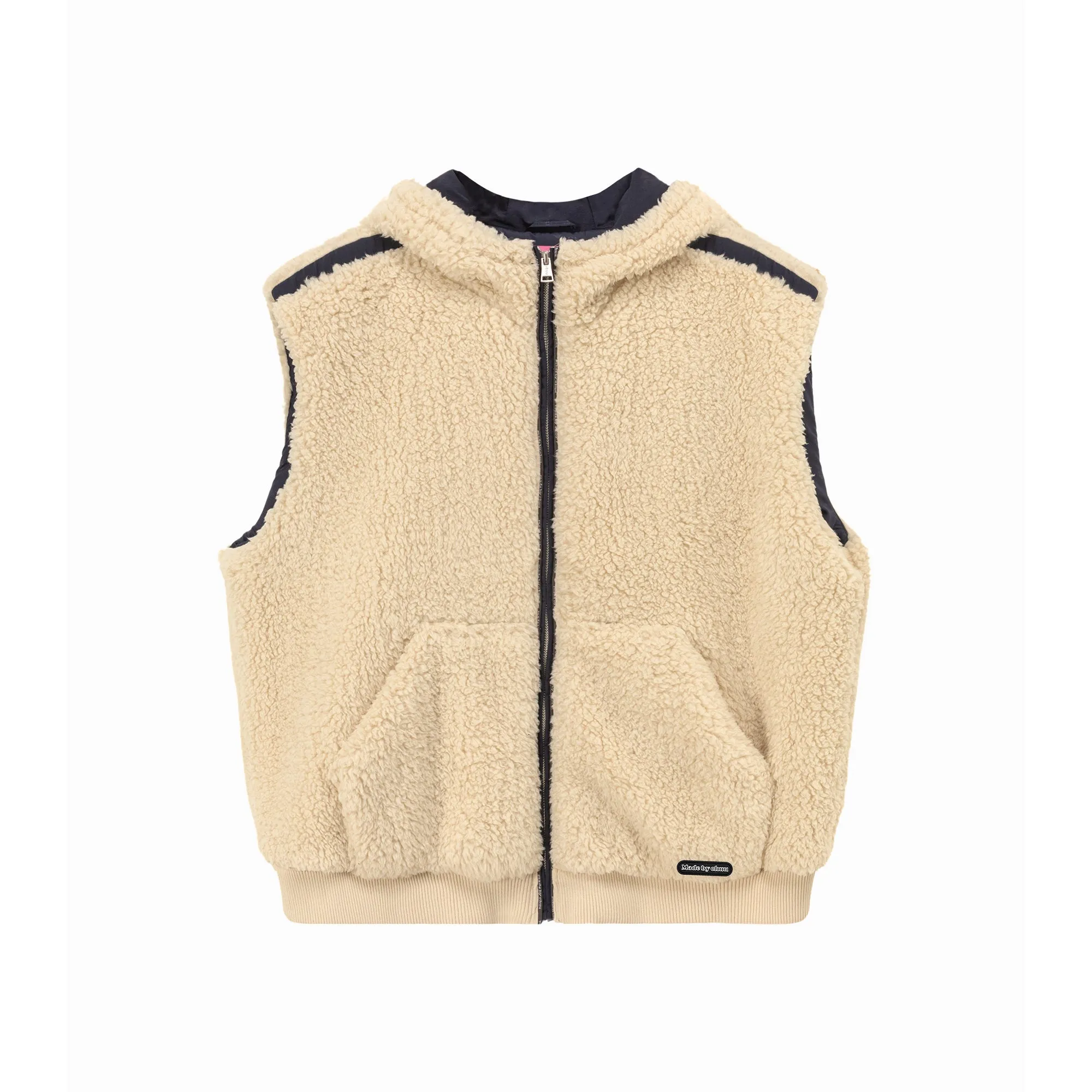 Fleece Vest Hooded Jacket