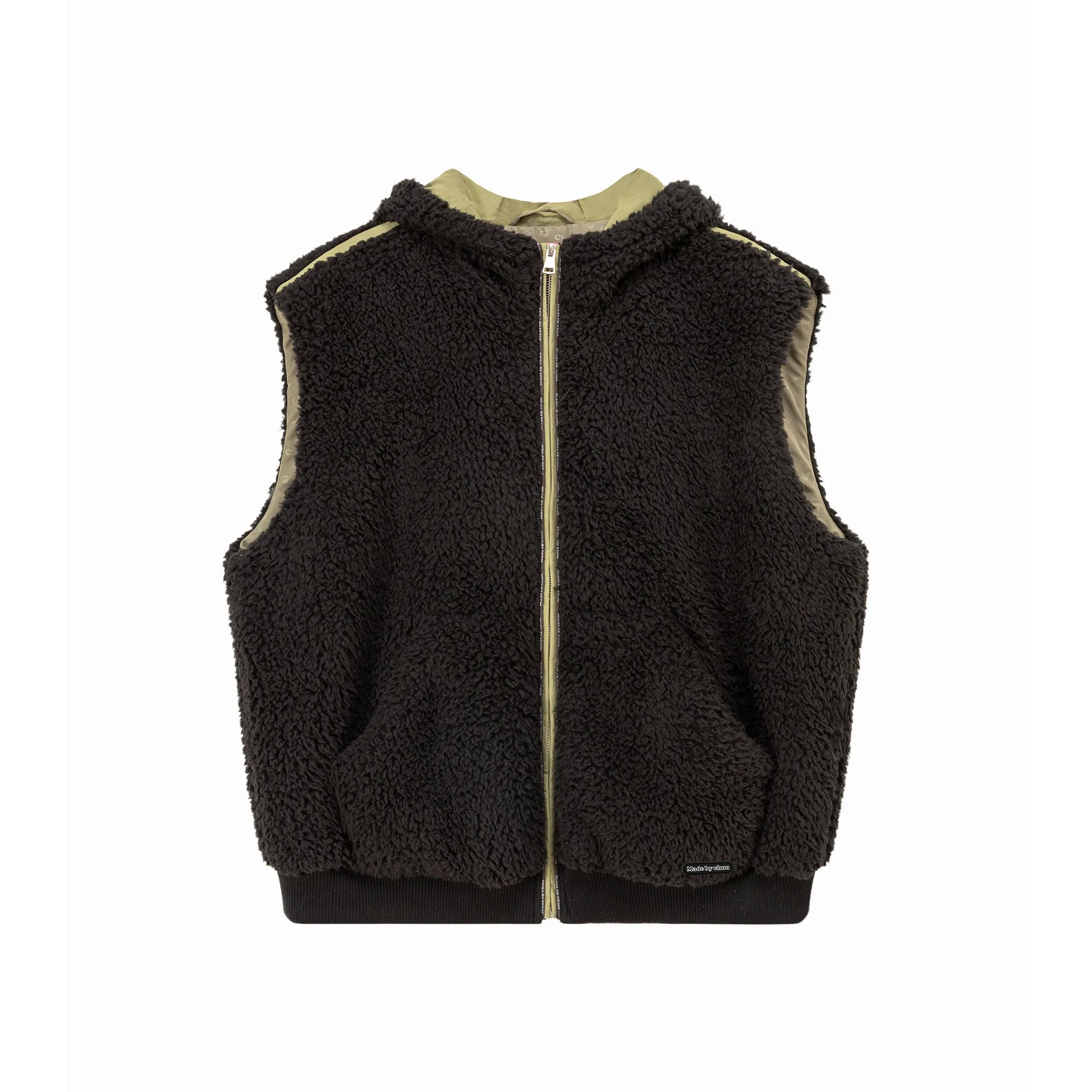 Fleece Vest Hooded Jacket