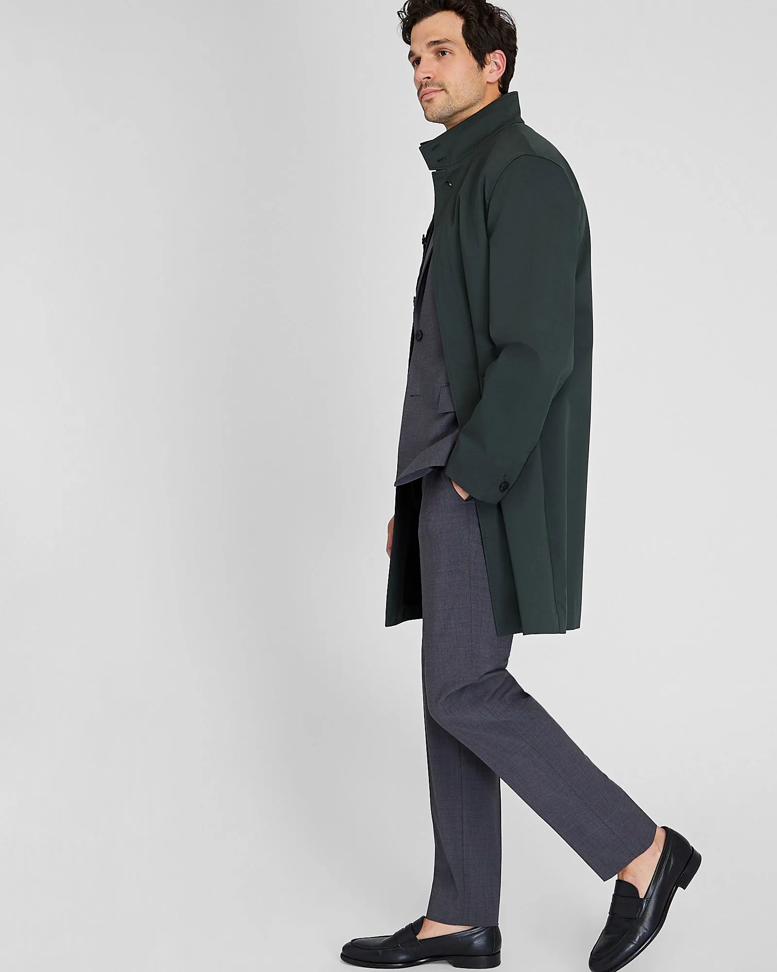 Funnel Neck Mac Coat