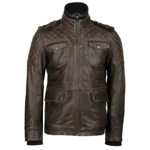 Genuine leather jacket, Classic motorcycle jacket, riding jacket, Light weight coat