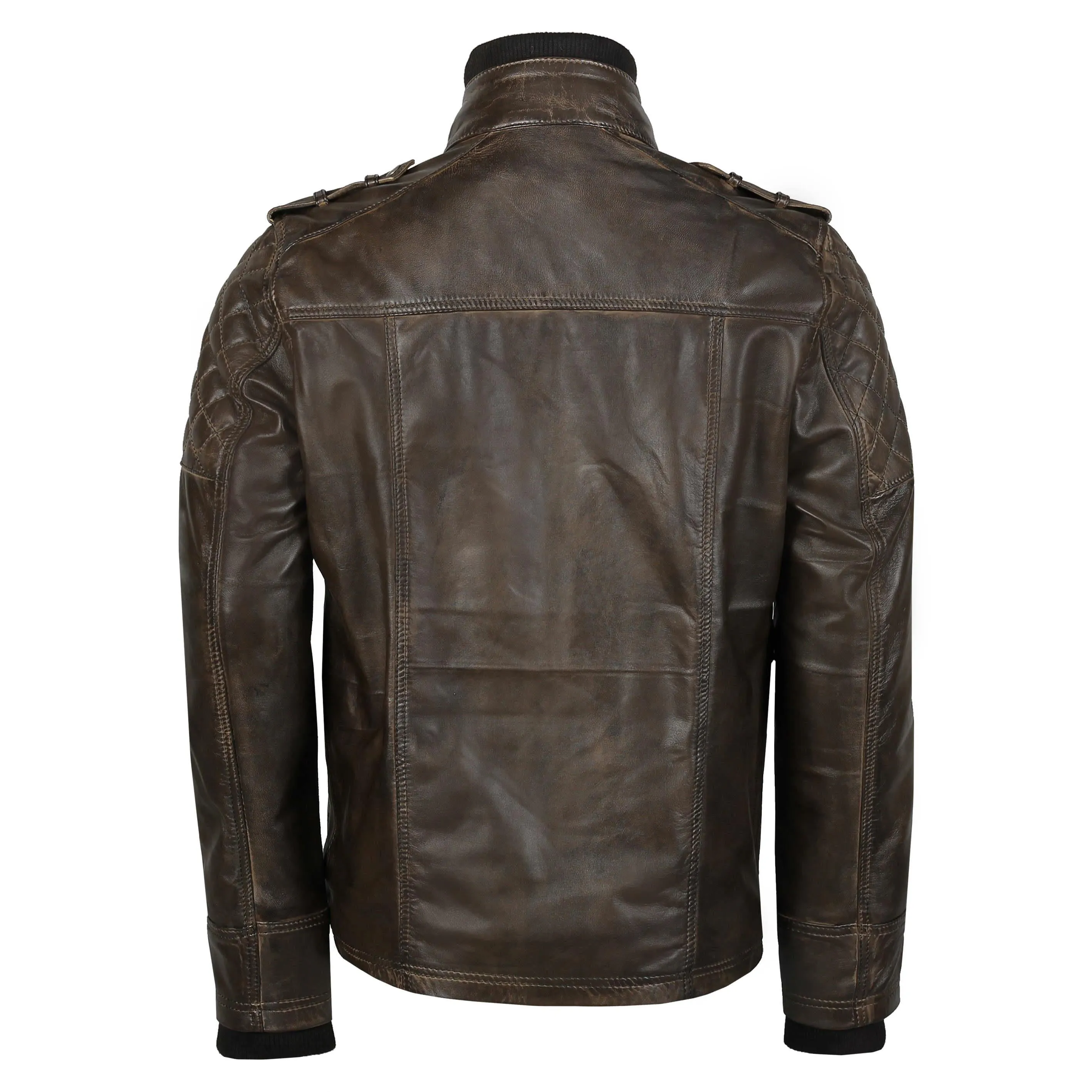 Genuine leather jacket, Classic motorcycle jacket, riding jacket, Light weight coat