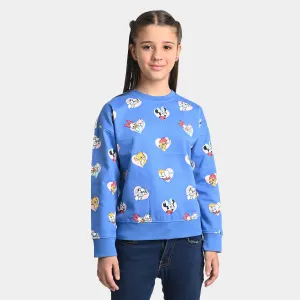 Girls Fleece Sweatshirt -Blue