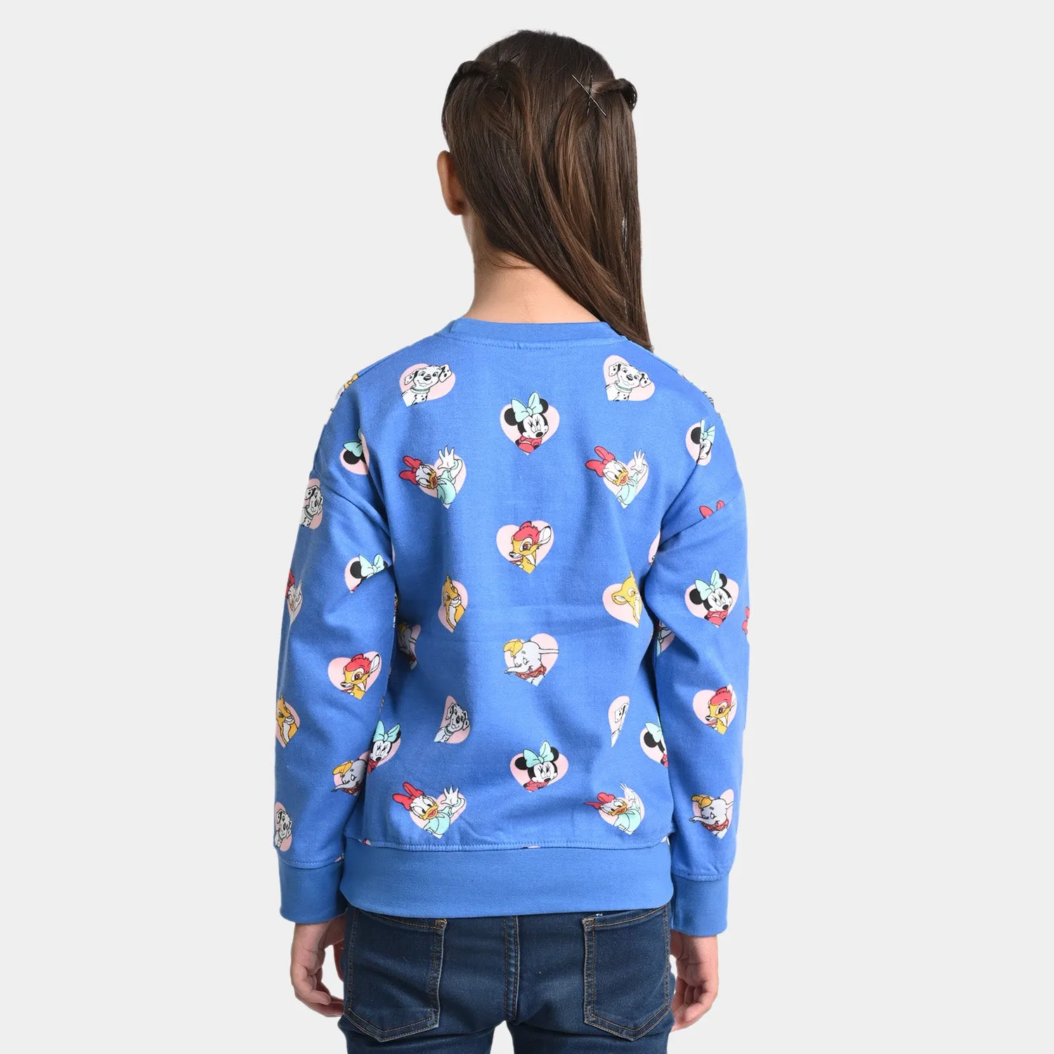 Girls Fleece Sweatshirt -Blue