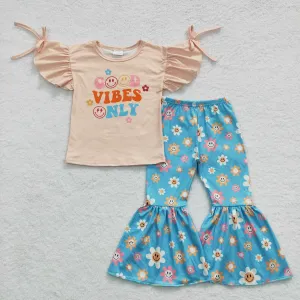 good vibes t-shirts bell bottoms sets GSPO0637