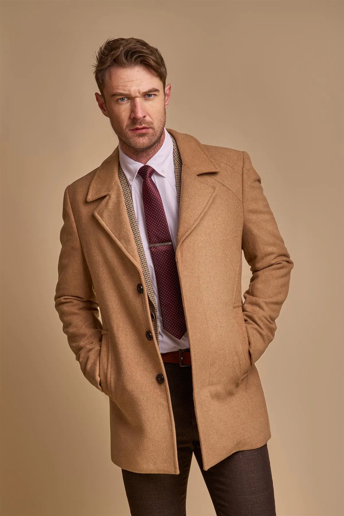 House Of Cavani Marcus Coat - Camel