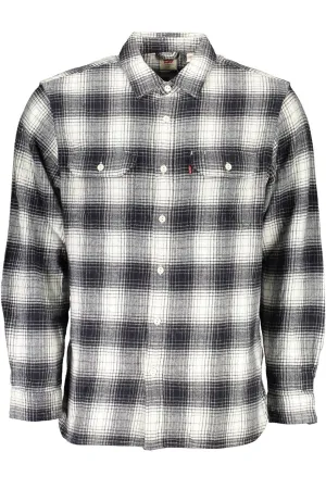 Levi's Black Cotton Men Shirt