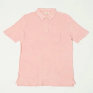 Merz b. Schwanen TPLP02 Plant Based Terry Polo Shirt - Peach