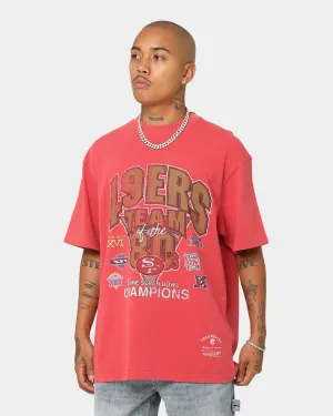 Mitchell & Ness San Francisco 49ers Vintage Super Bowl T-Shirt Faded Red