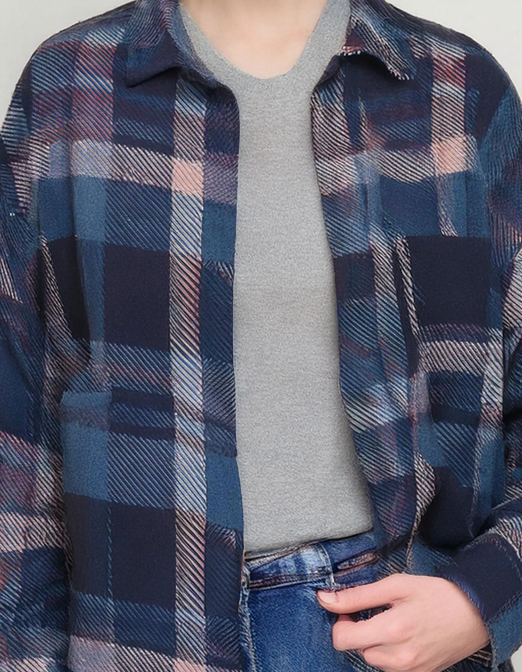 Navy Night Sky Flannel Shirt