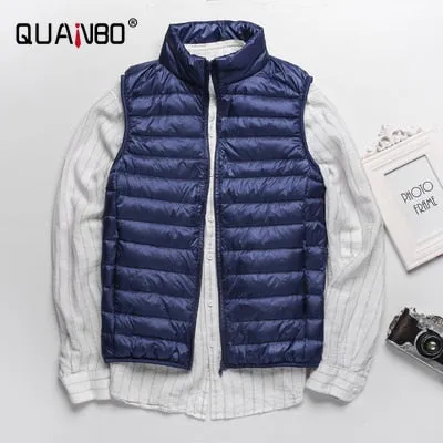 New Men spring Down Vest Jackets Lightweight Water-Resistant Packable Puffer Sleeveless Vest Coats