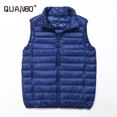 New Men spring Down Vest Jackets Lightweight Water-Resistant Packable Puffer Sleeveless Vest Coats