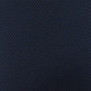 Night Blue-Black Chevron Jacquard Stretch Polyester Double Knit Fabric