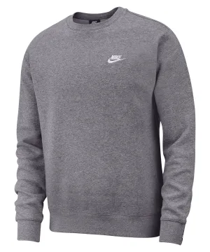 Nike Club crew | Charcoal Heather/White