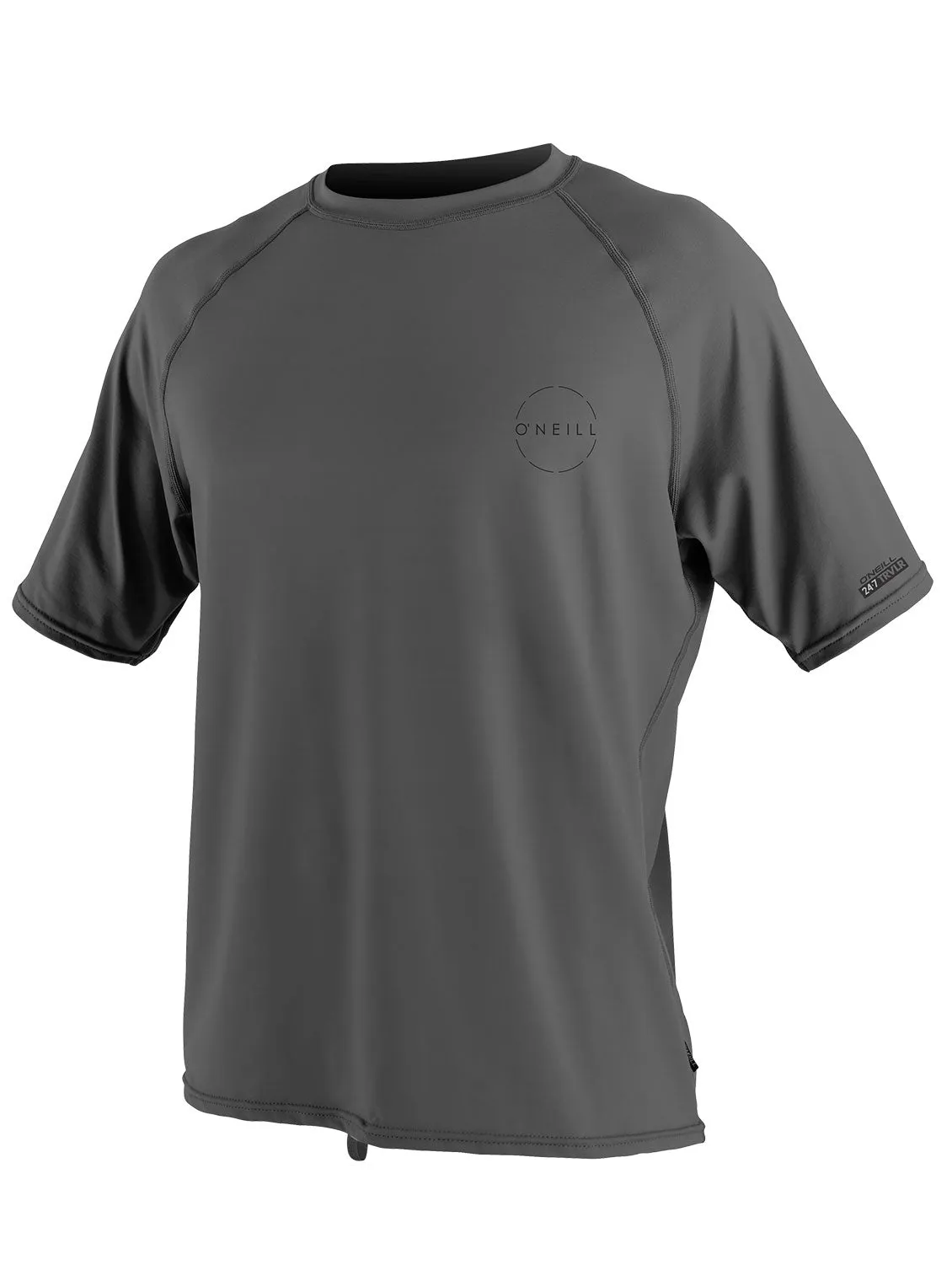 O'Neill 24-7 Traveller Short Sleeve Sun Shirt (Graphite) Men'S Swimwear