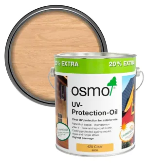 Osmo UV Protection Oil Extra - Clear - Satin 2.5L   20% EXTRA FREE