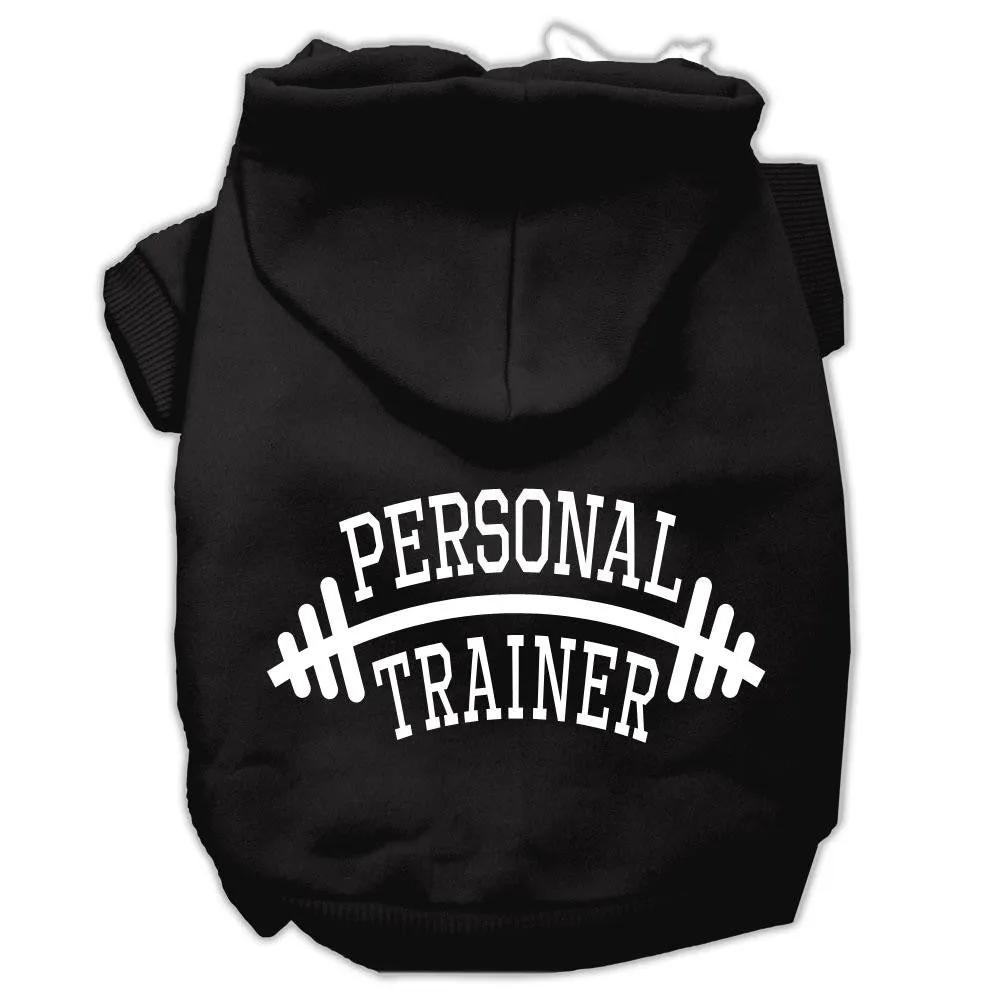 Personal Trainer Screen Print Pet Hoodies Black Size XXXL (20)