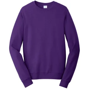 Port & Company Men's Team Purple Fan Favorite Fleece Crewneck Sweatshirt