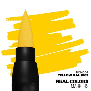 REAL COLORS ACRYLIC PAINT MARKER YELLOW RAL1003