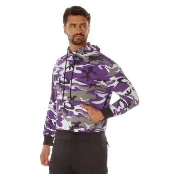 Rothco Camo Pullover Hooded Sweatshirt / Ultra Voilet  Camo