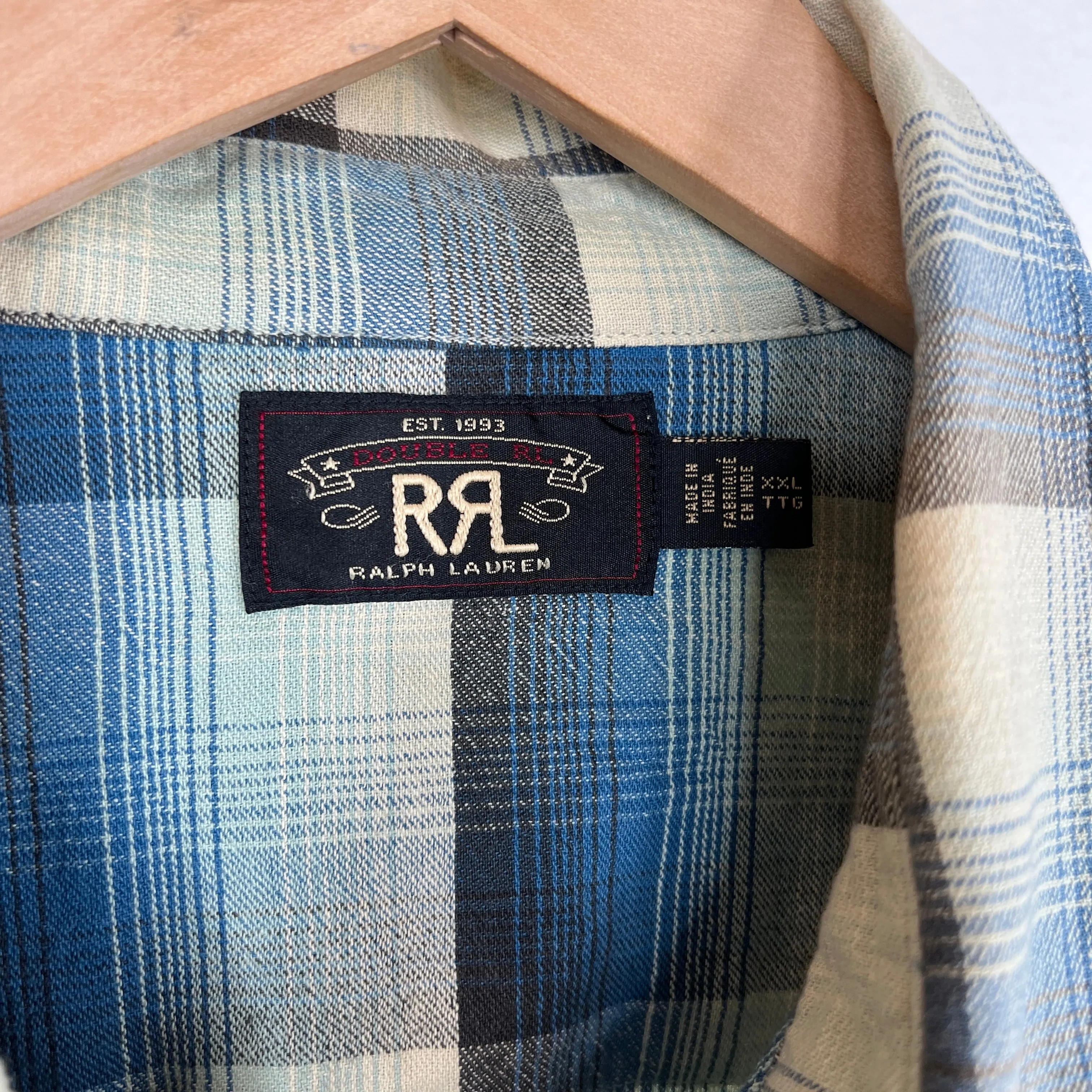 RRL Blue Flannel