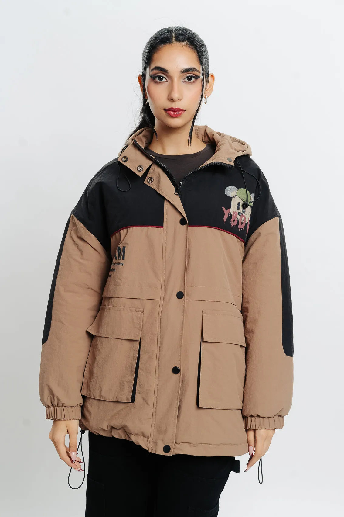 Rust Puffer Jacket