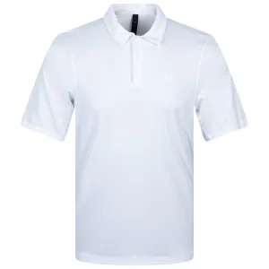 Snap-Front Performance Short- Sleeve Polo White - SS23