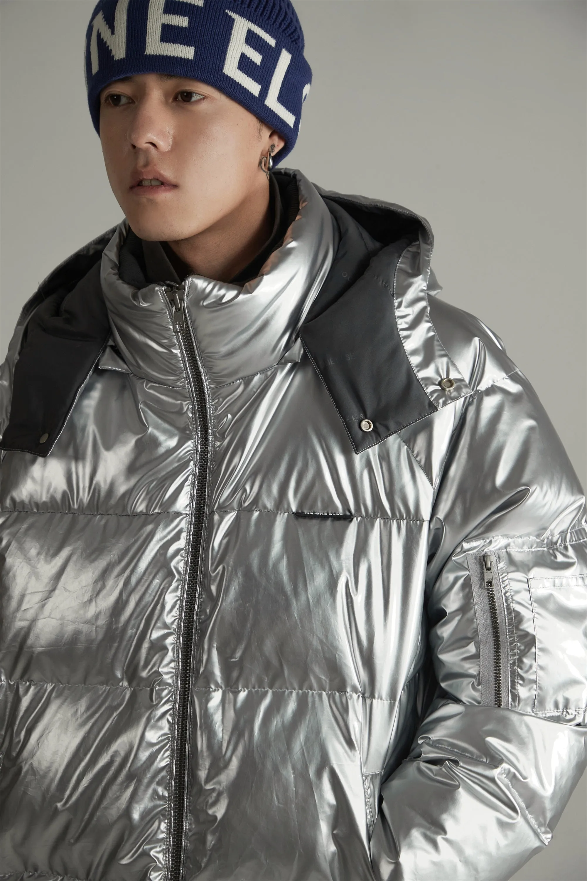 Space Hood Overfit Padding Jacket