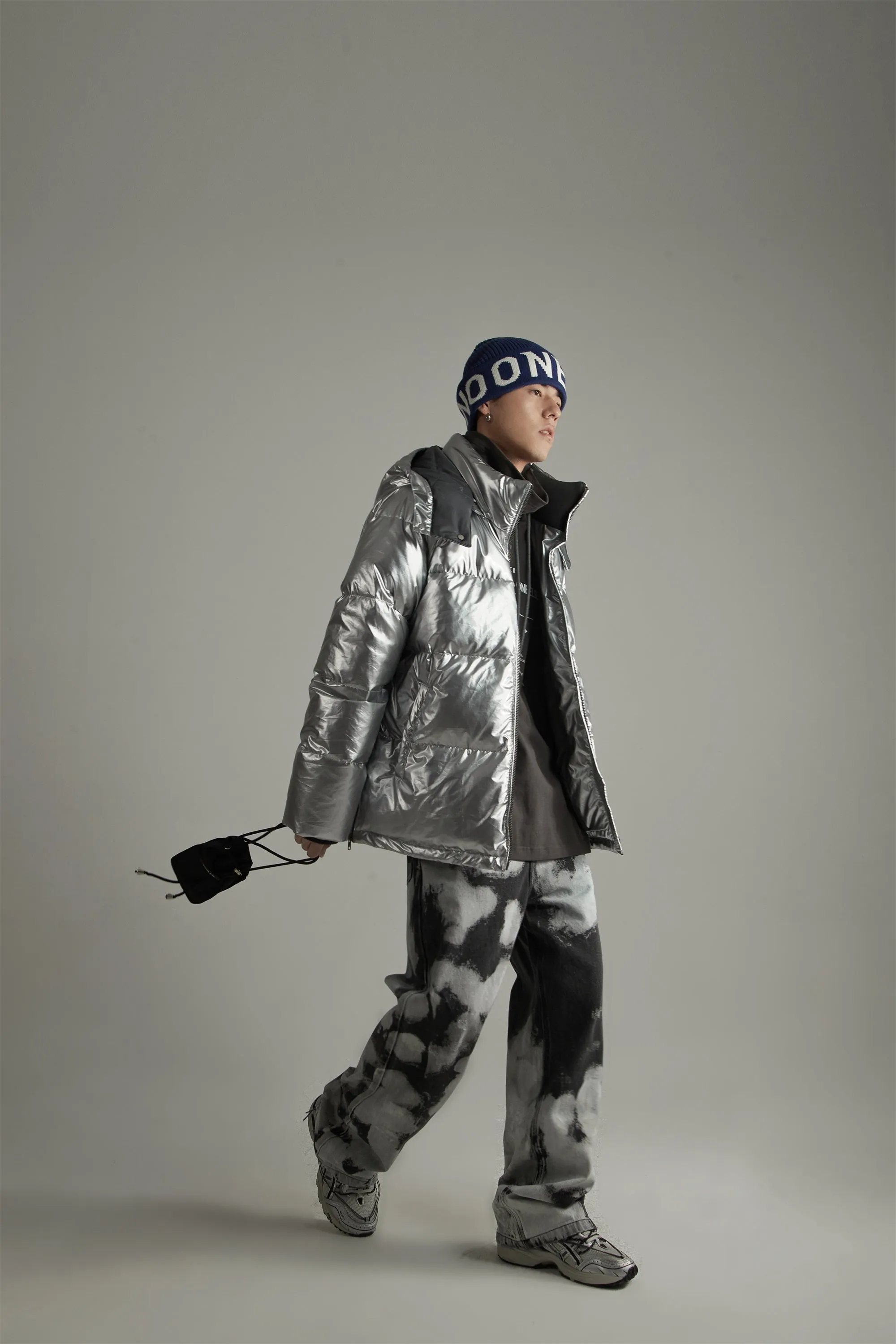 Space Hood Overfit Padding Jacket