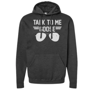 Talk to me Goose Sweatshirts and Hoodies: Heather Graphite Graphic Tee *