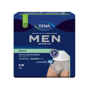 TENA Men Active Fit Pants Normal Inkontinenzpants, grau