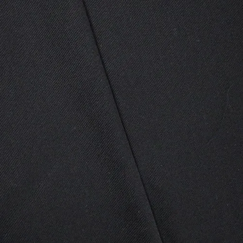 Tonight Black Wool Blend Twill Suiting Fabric